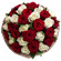 bouquet of red and white roses. Morocco