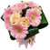 bouquet of roses and gerberas. Morocco