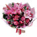 bouquet of roses and tulips with lilie. Morocco