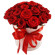 red roses in a hat box. Morocco
