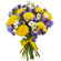 bouquet of yellow roses and irises. Morocco
