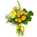 Yellow bouquet of roses and chrysanthemum. Morocco